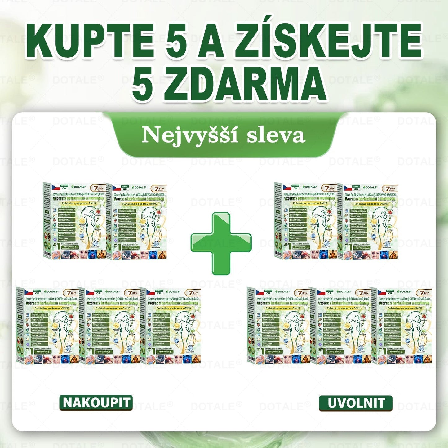𝑫𝑶𝑻𝑨𝑳𝑬® metabolická nano mikrojehličková náplast 🎁 (Pouze jednou denně, viditelné výsledky již do 7 dnů!) ✅ Formule Berberin + Moringa, ideální při nadváze, nedokonalostech pokožky, diabetu, spánkové apnoe a kloubních potížích 💥💥