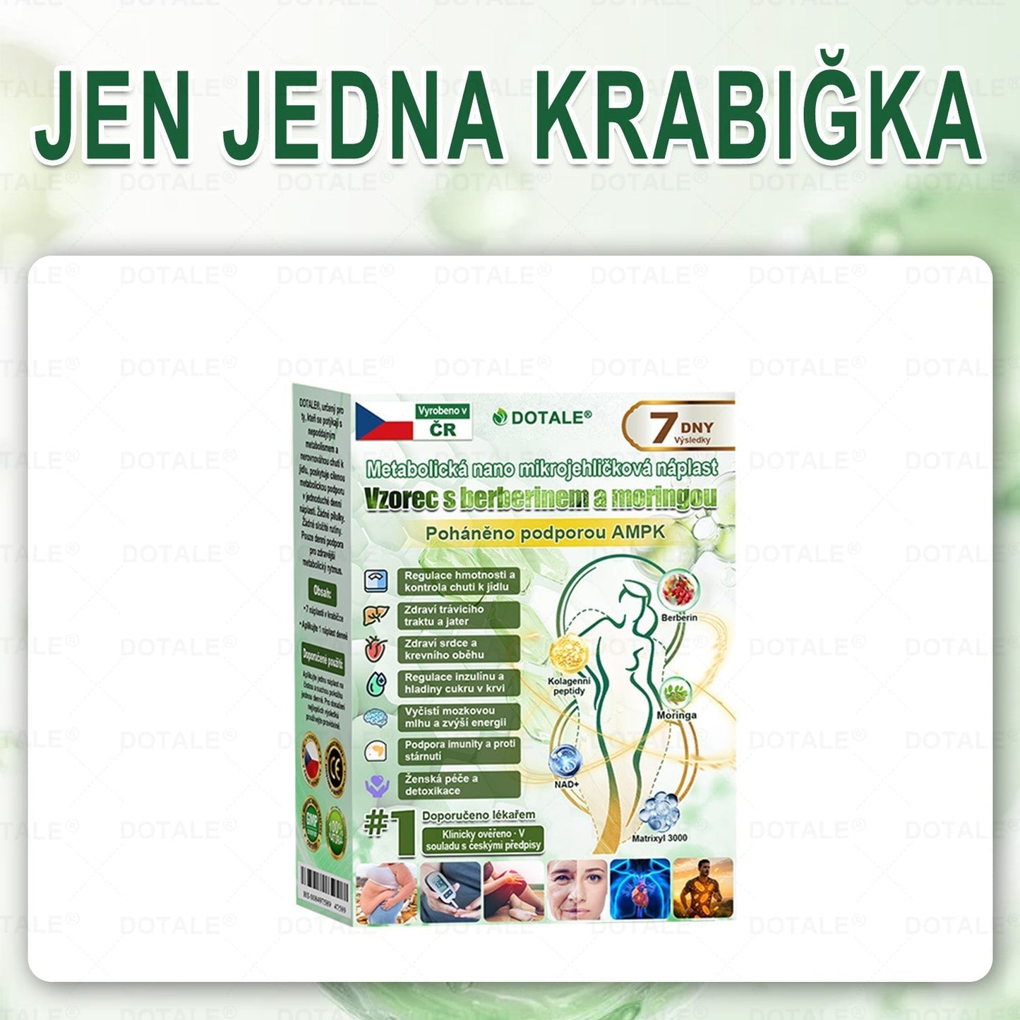 Poslední šance! Nenechte si ujít tuto příležitost se slevou 80 %! | 𝑫𝑶𝑻𝑨𝑳𝑬® Metabolická Nano Mikroneedlová Náplast